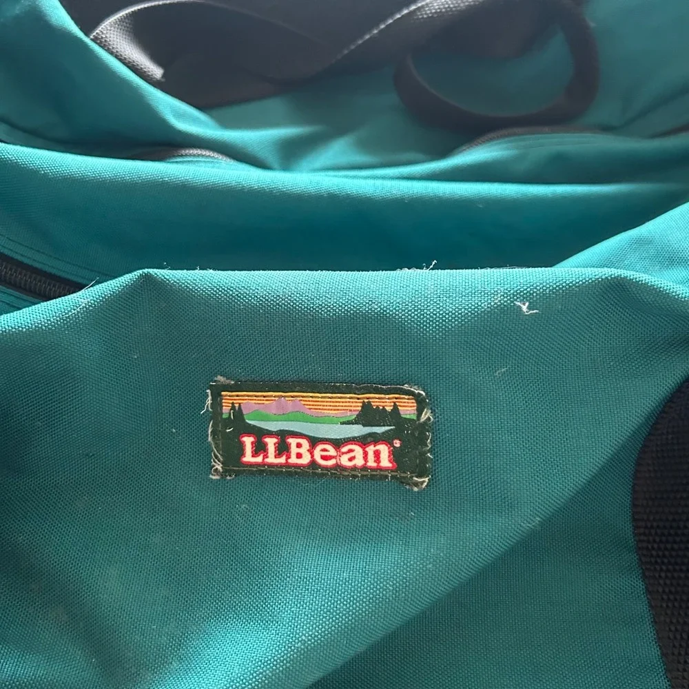 Vintage 90s LL Bean Rolling Duffle Bag Large 34